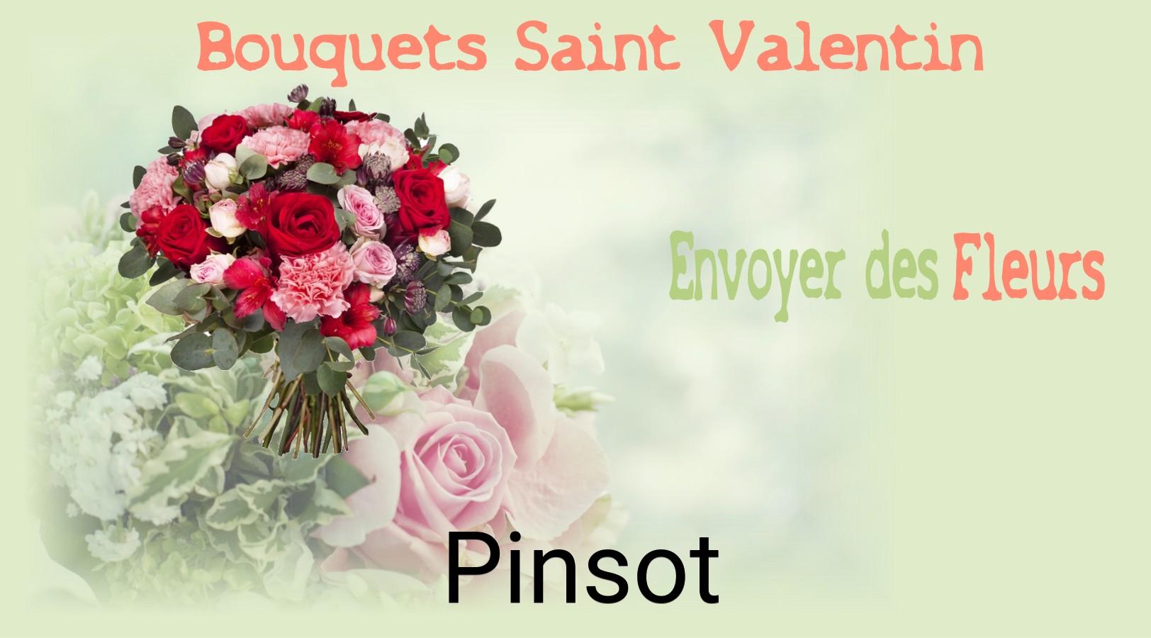 Roses de Saint-Valentin livrées à Pinsot